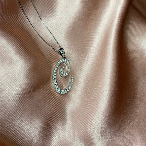 Letter C Initial Necklace - Picture 4 of 5
